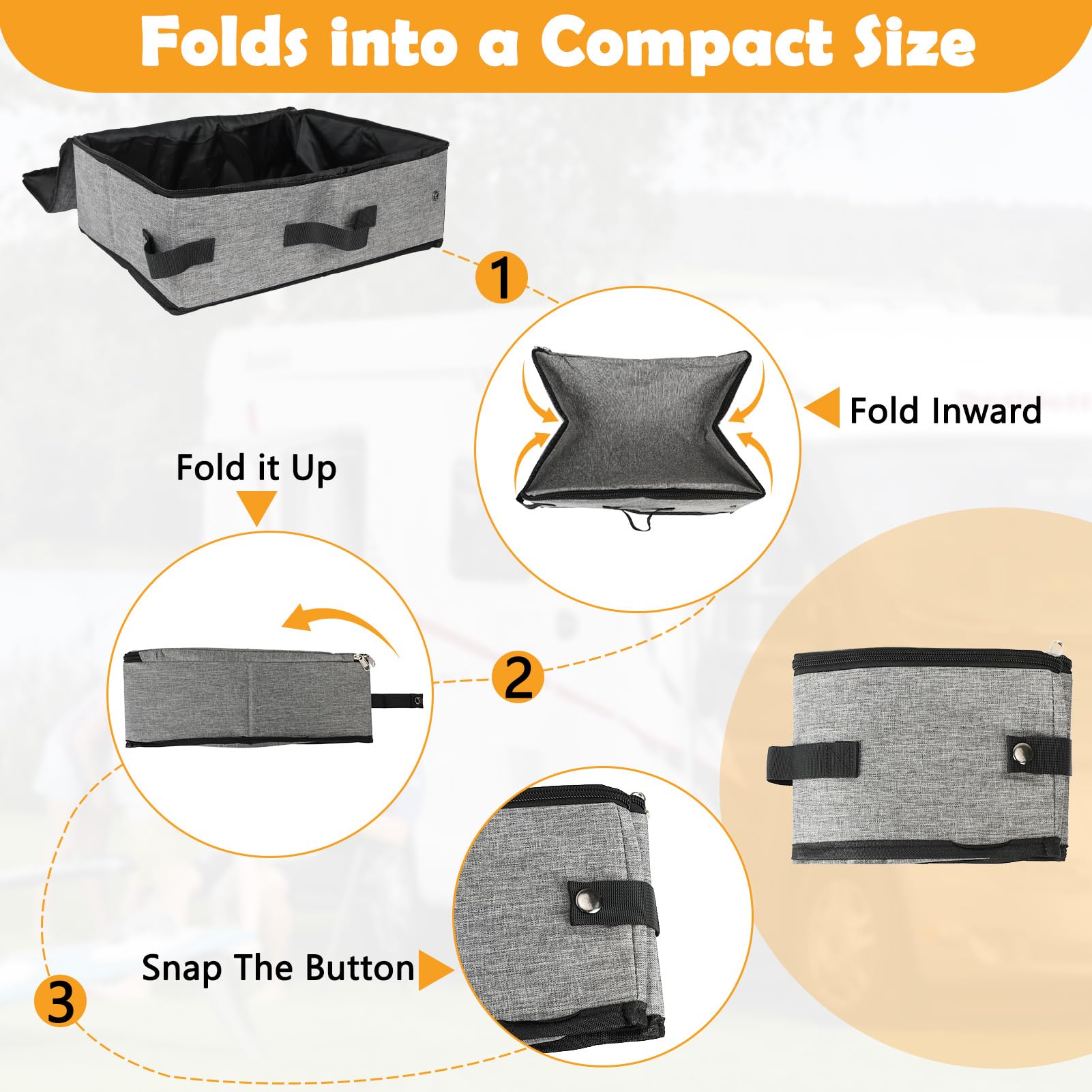 SZEE caja de arena con exterior Oxford resistente e interior impermeable