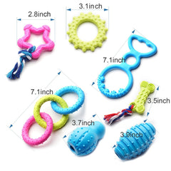 SZKOKUHO juguete anillo para cachorro para mordisqueo divertido y seguro