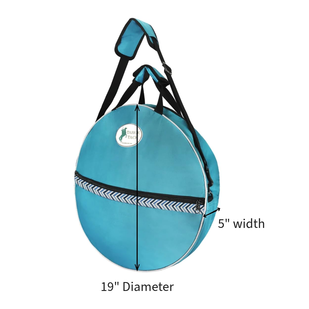 Tahoe Tack bolsa porta-cuerdas con asa ajustable para transporte cómodo entre eventos.