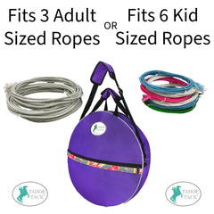 Tahoe Tack bolsa porta-cuerdas con bolsillo frontal para accesorios pequeños.