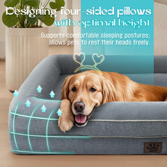 TaiBest cama extragrande con forro de terciopelo cristal suave.
