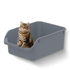 TAILRYTH caja de arena con entrada baja, ideal para gatitos y gatos mayores.