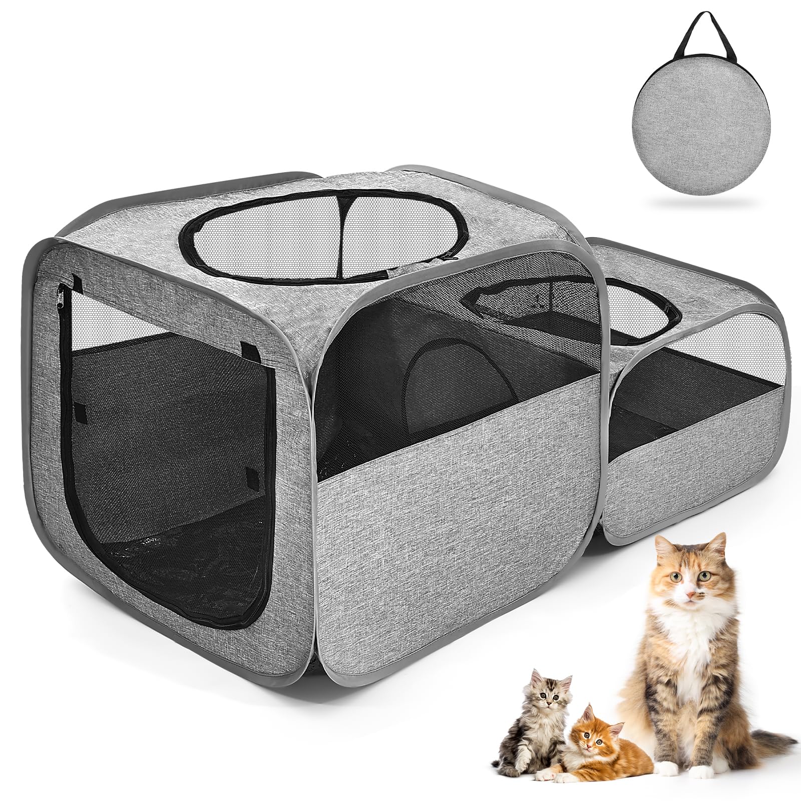 TailTastic jaula para gatos exterior plegable para uso al aire libre