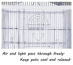 Tamu style diseño que permite aire y luz, manteniendo a las aves tranquilas