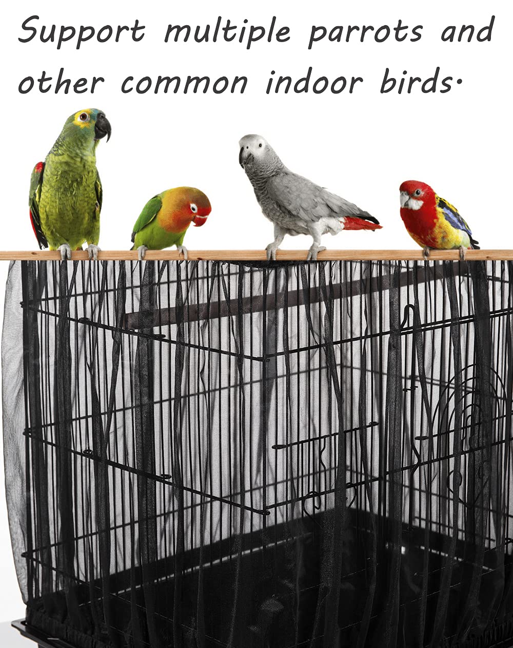 Tamu style instalación rápida sin herramientas sobre jaula de aves
