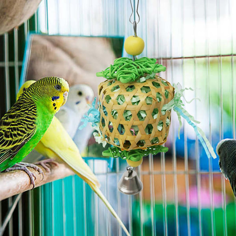 Accesorio TANOMA para jaula de aves, mejora el enriquecimiento ambiental diario.