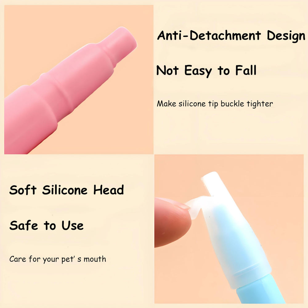 Puntas de silicona dobles TAOZUA reducen daño en la boca.