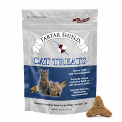 Tartar Shield emballage chat – référence pratique pour friandises dentaires