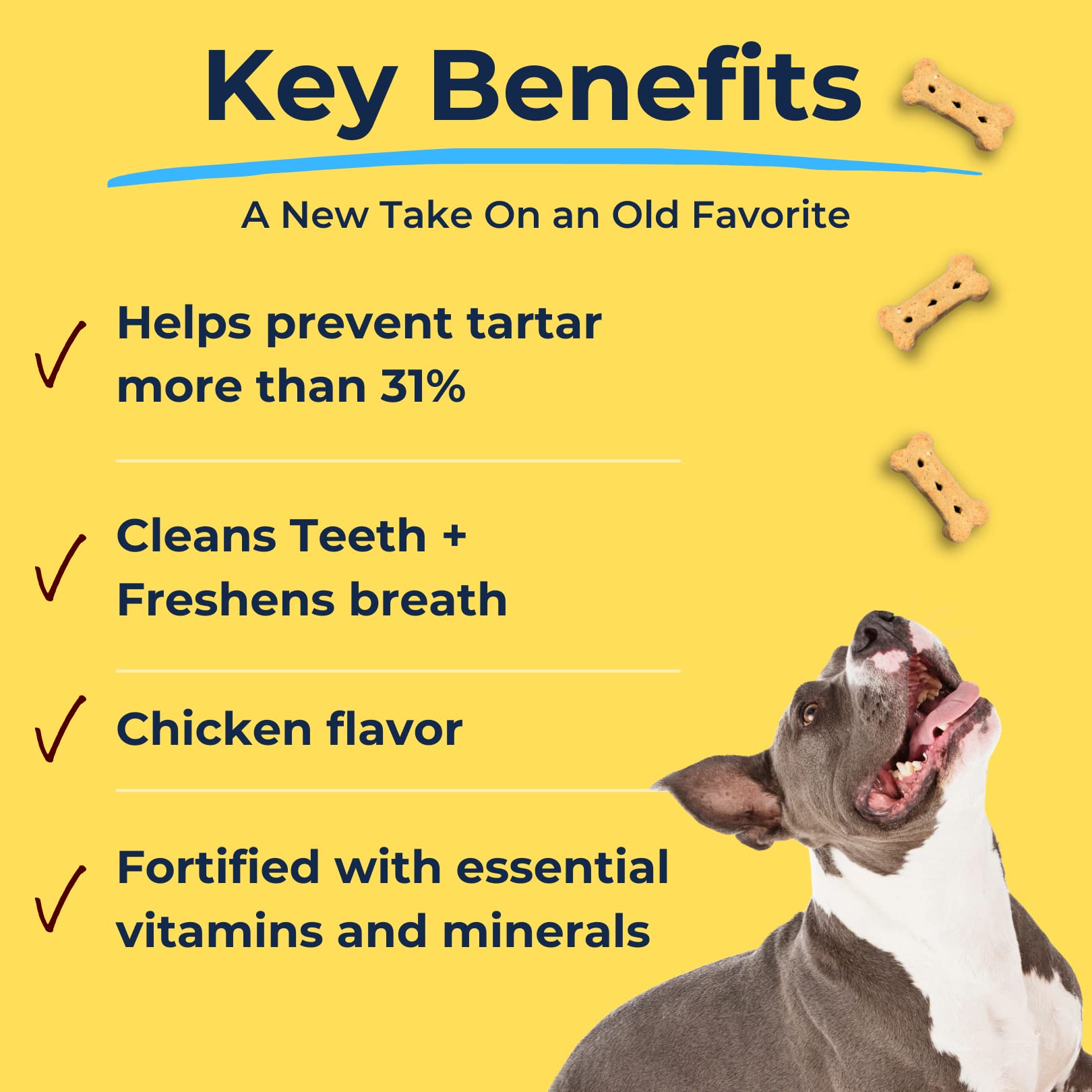 Tartar Shield, ingredientes simples y naturales para perro saludable.