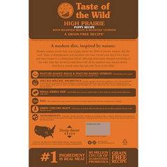 Taste of the Wild High Prairie para cachorro, proteína real como primer ingrediente para desarrollo