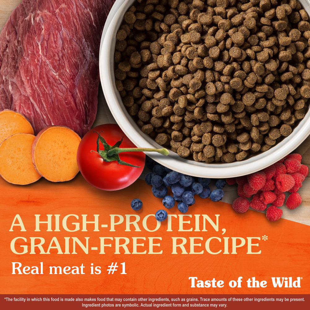 Verduras y frutas con antioxidantes en Taste of the Wild High Prairie Puppy