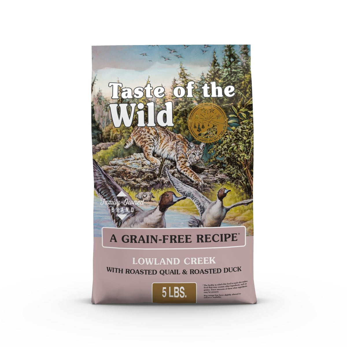 Taste of the Wild Lowland Creek envase de 5 libras, fácil de almacenar