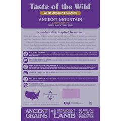 Taste of the Wild Proteína real de cordero, opción de alto valor nutricional.
