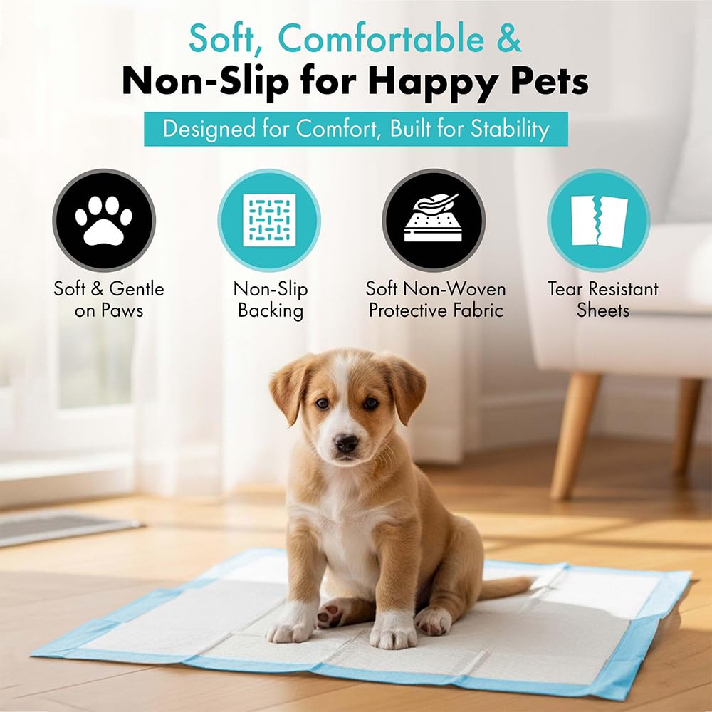 TBM almohadillas para cachorros con respaldo impermeable para proteger suelos.