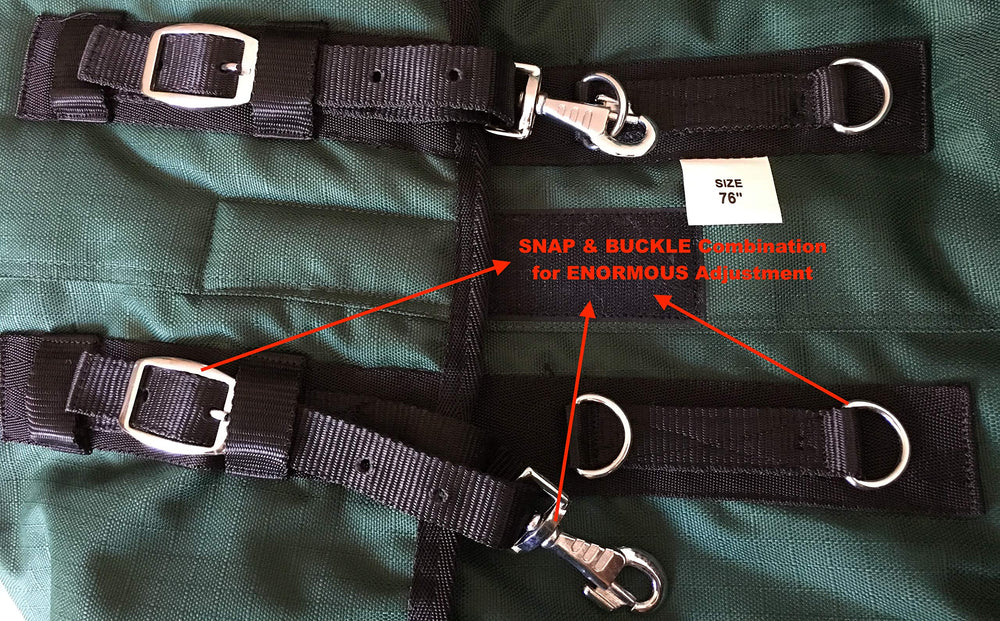 Tech Equestrian cierre frontal ajustable para un ajuste seguro