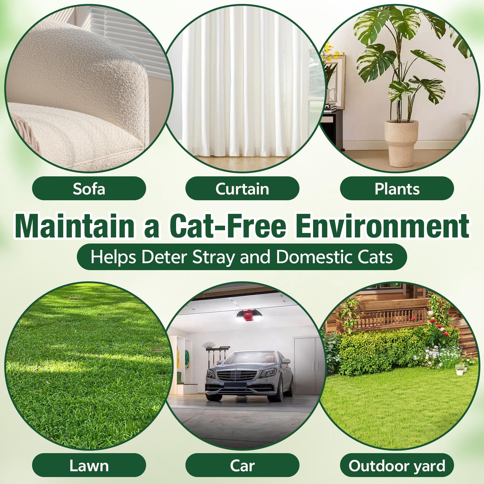 TELUNSU repelente de gatos terraza y patios para exteriores.