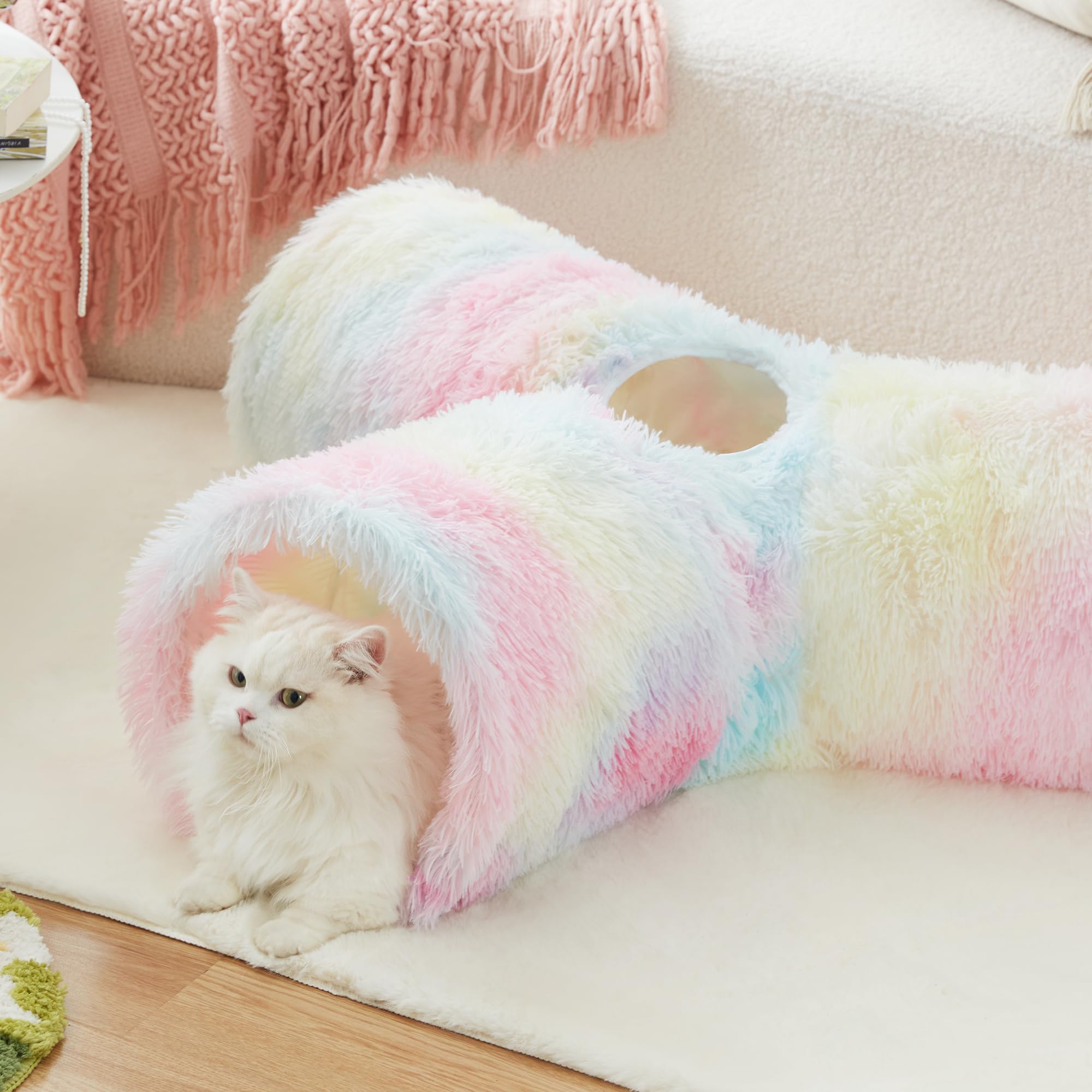 Tempcore túnel gato plegado y portátil para viajar con mascotas.
