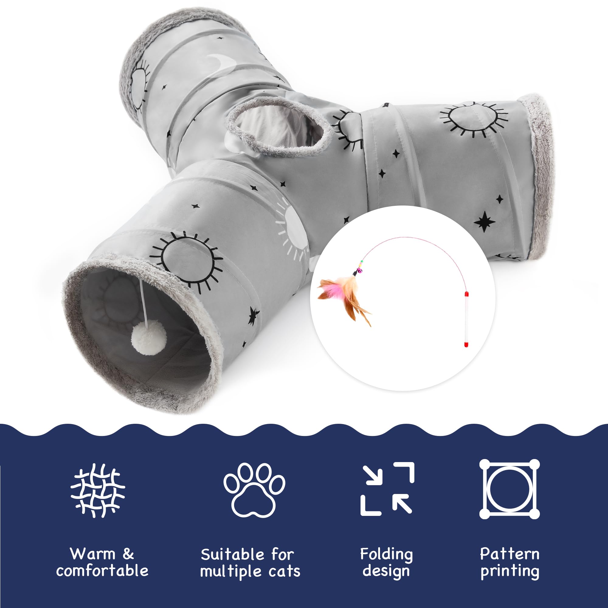 Tempcore tunel para gato ideal para uso en interiores.