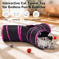 Tempcore tunel gato con ventana de observación para curiosidad segura