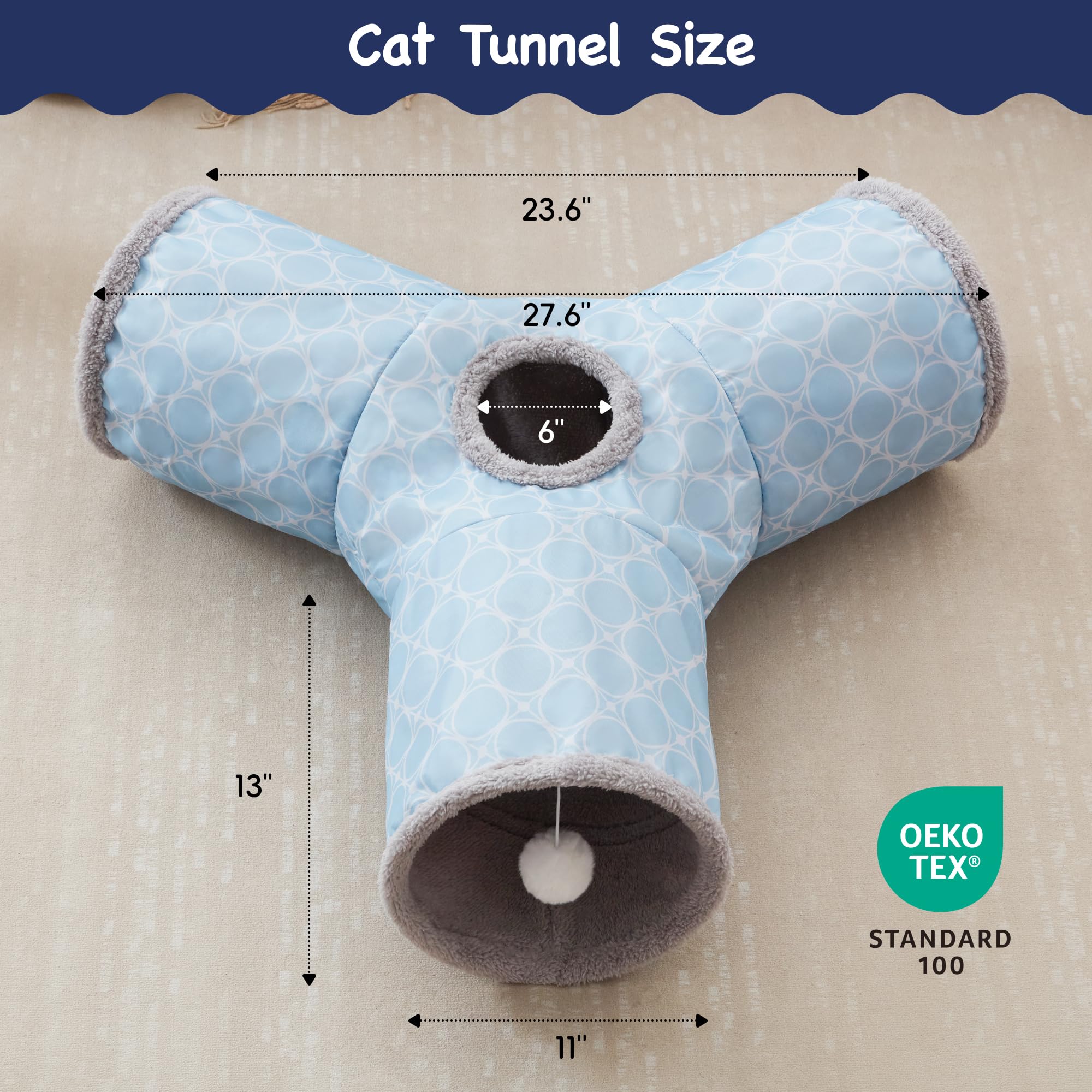 Tempcore túnel para gatos con forro de felpa, confort y calor