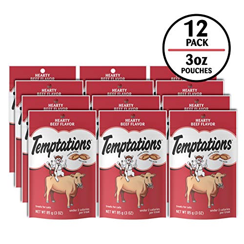 Temptations Classic Soft, premios crujientes con interior suave, ideal para masticar.