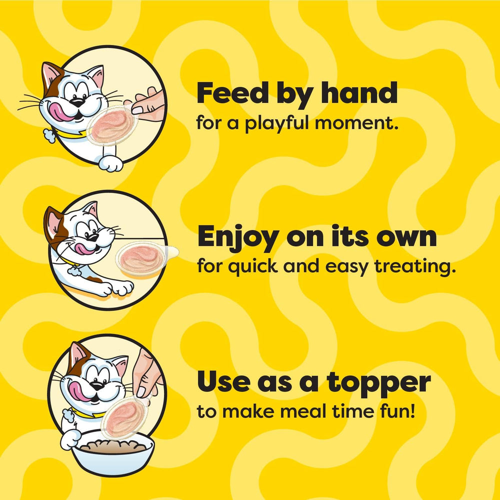 Temptations complemento alimenticio para gatos: realza la hora de la comida con sabor.