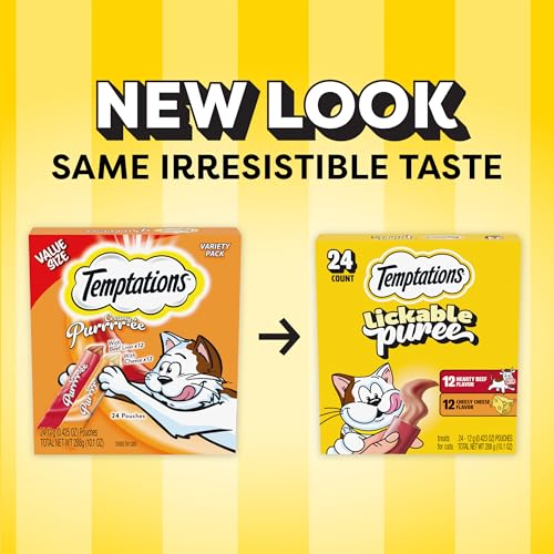 Temptations puré cremoso en tubo higado-res-queso, topper para comida diaria.