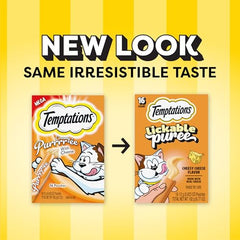Temptations premio en tubo para gatos con queso favorece entrenamiento y juego.