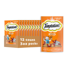 Temptations gato, snack crujiente y suave Crabby Crab en bolsa 3oz para frescura