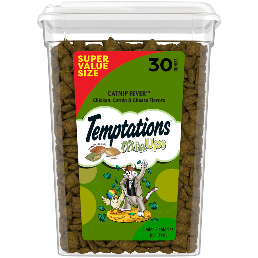 Golosinas Temptations para gatos en tub de 30 oz, crujientes y suaves
