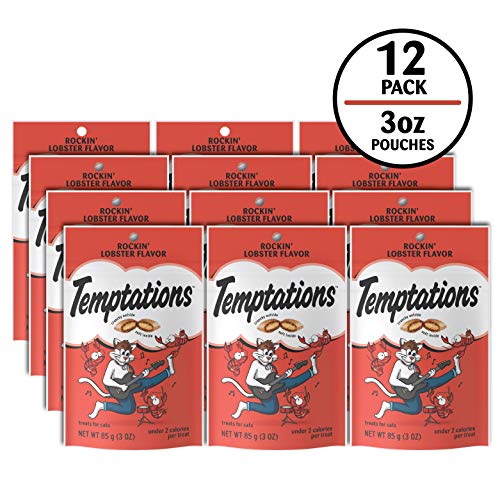 Temptations Langosta Rockin: textura doble que mantiene a tu gato interesado.