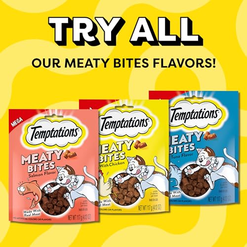 Temptations Meaty Bites, ingredientes de calidad para golosinas.