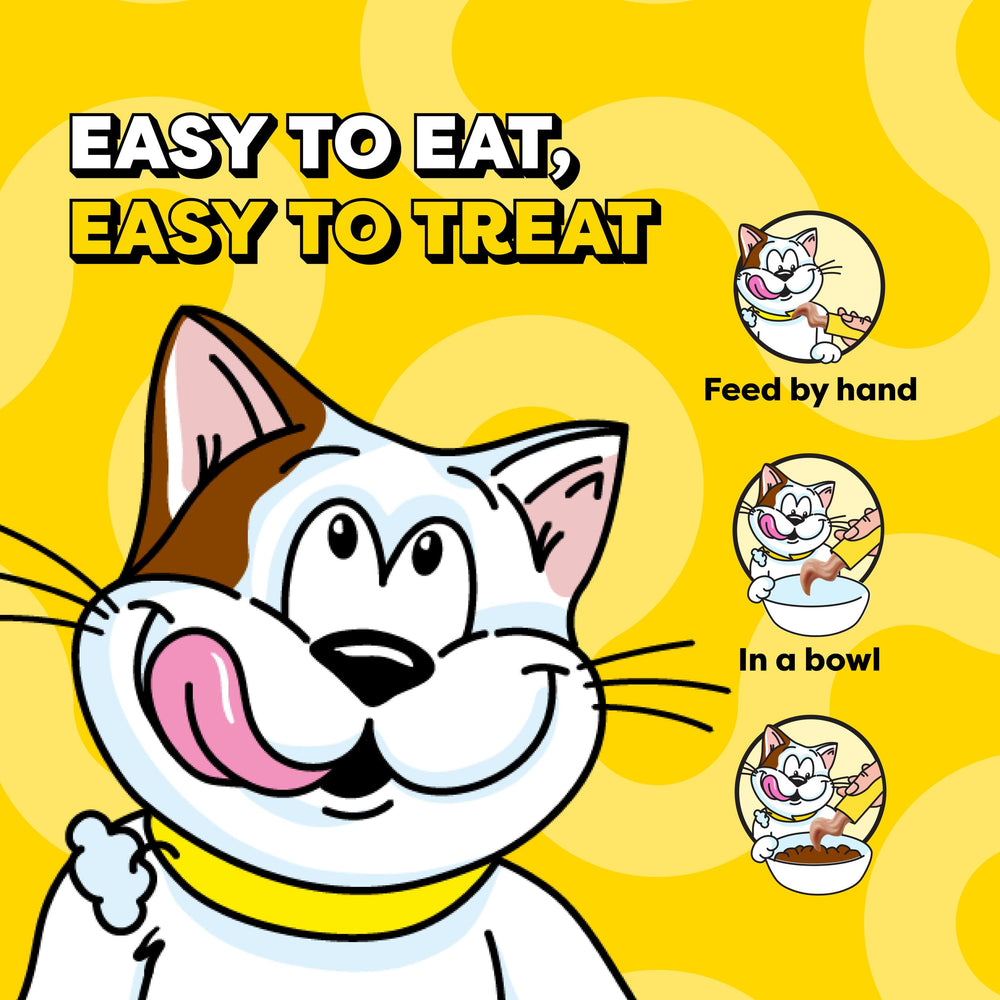 Temptations Puré Cremoso para Gatos, para mano, interacción y juego