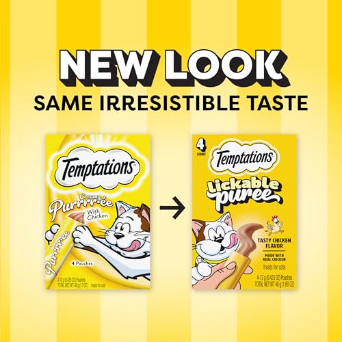 Temptations Puré Cremoso en tubo: snack cremoso para vínculo diario.