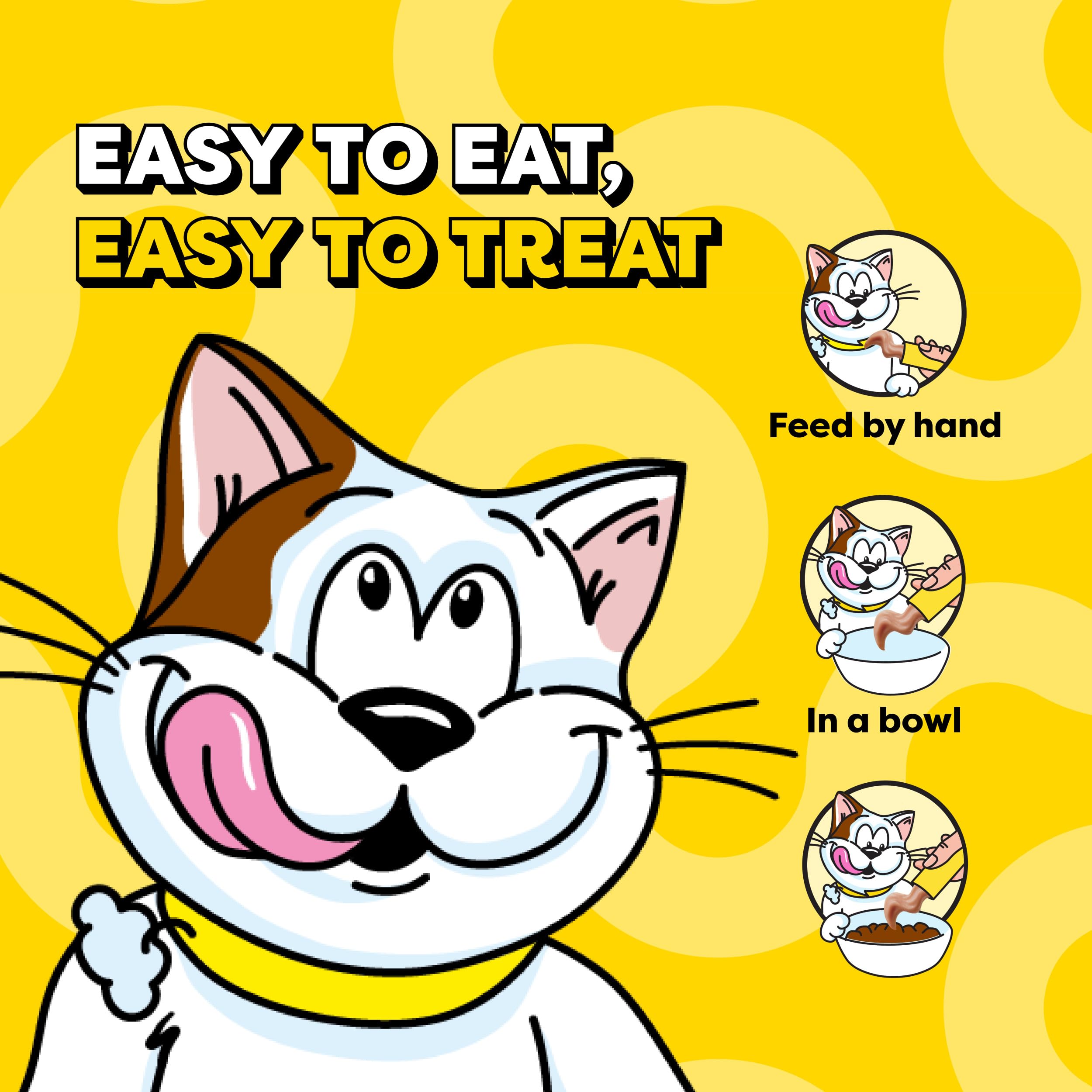 Temptations res en tubo para gatos, snack proteico y jugoso