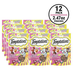 Temptations ShakeUps cangrejo: sabroso snack diario para gatos, bajo calorías.