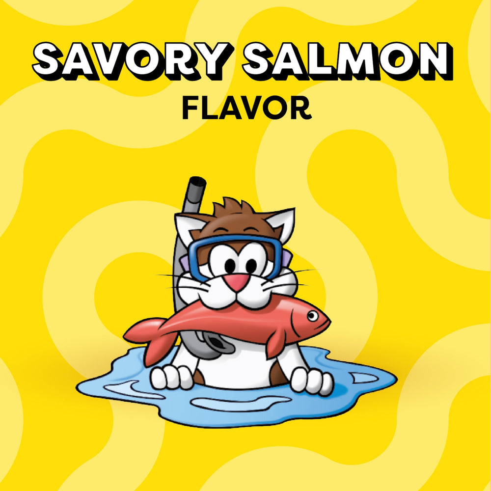 Temptations: snack diario de salmón con sabor atractivo para gatos.