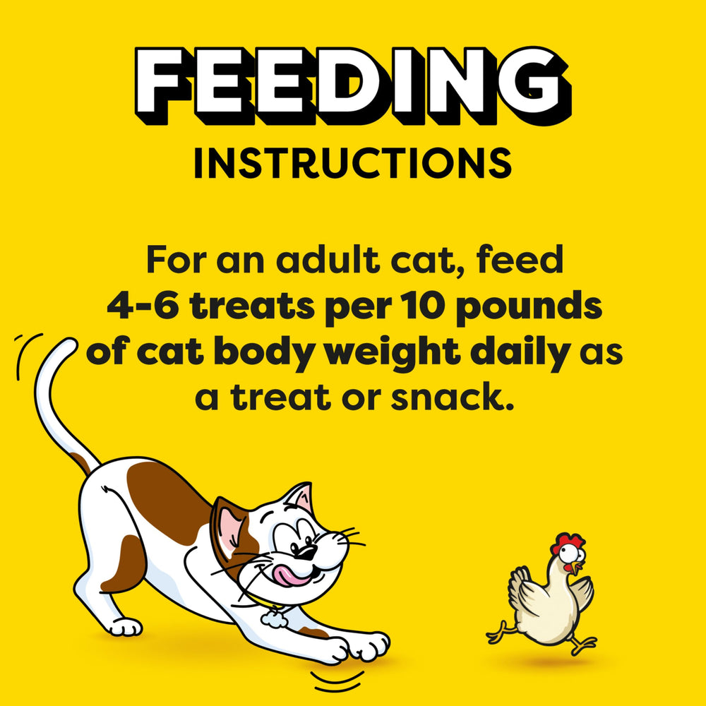 Opción de snack premium para recompensas entre comidas de tu gato.