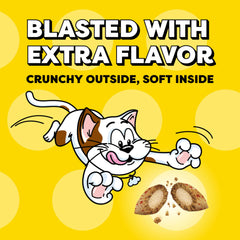Temptations Wacky Blasts Bacon Flavor closeup shows crispy texture and flavors.