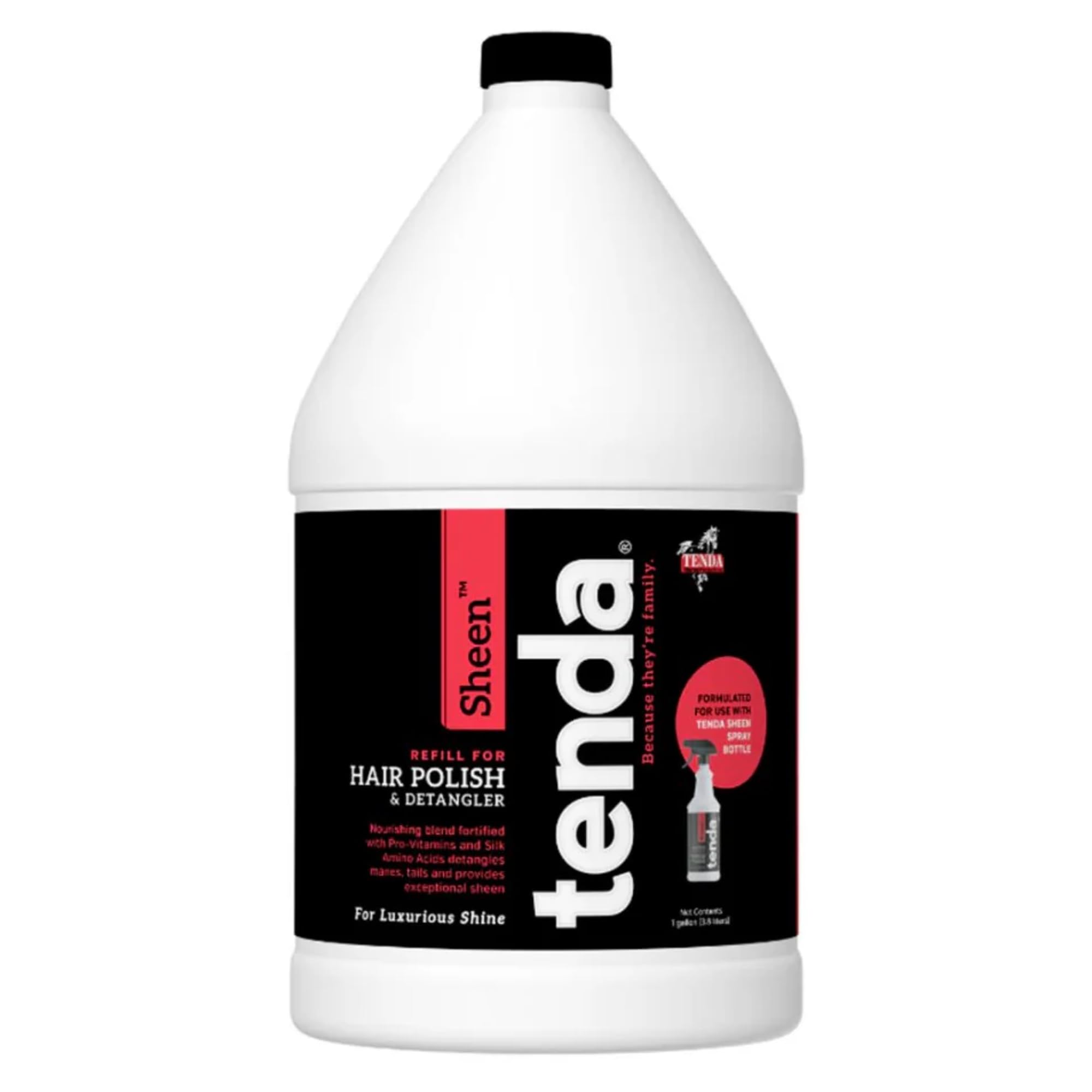 Tenda Sheen botella de 1 galón listo para brillo duradero en caballos y perros