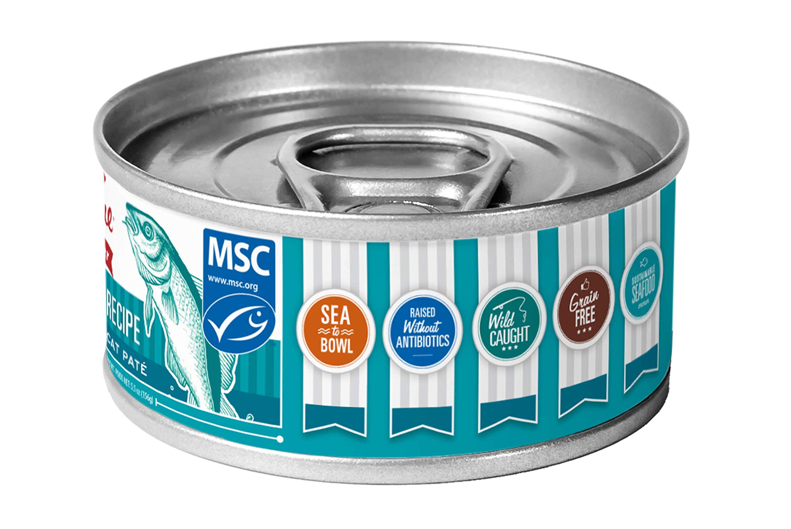 Tender & True primer plano de pescado blanco, enfatiza ingrediente principal