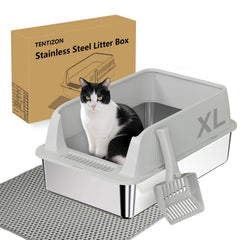 Caja TTT TENTIZON de acero inoxidable con laterales altos para menos salpicaduras