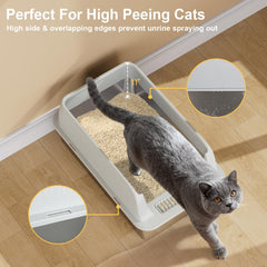 Caja grande para gatos de 58x37x26 cm con espacio