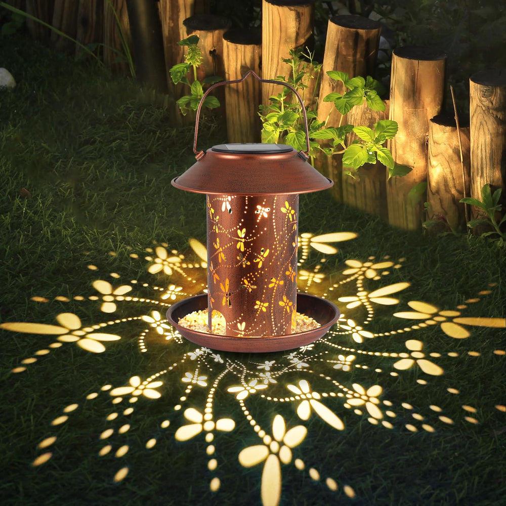 Tepaken comedero pajaros metal resistente para jardín exterior