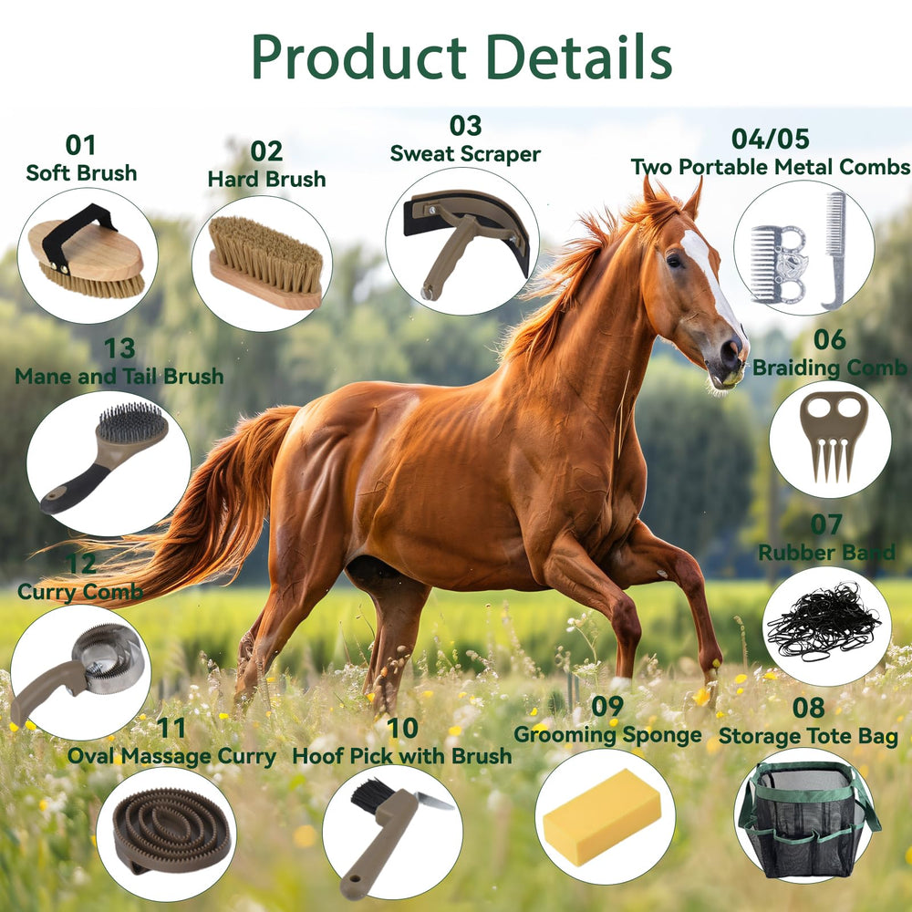 TERPUP cepillo duro para caballos, elimina la suciedad incrustada.