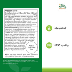 Masticables diarios de Terry Naturally para el apoyo articular canino.
