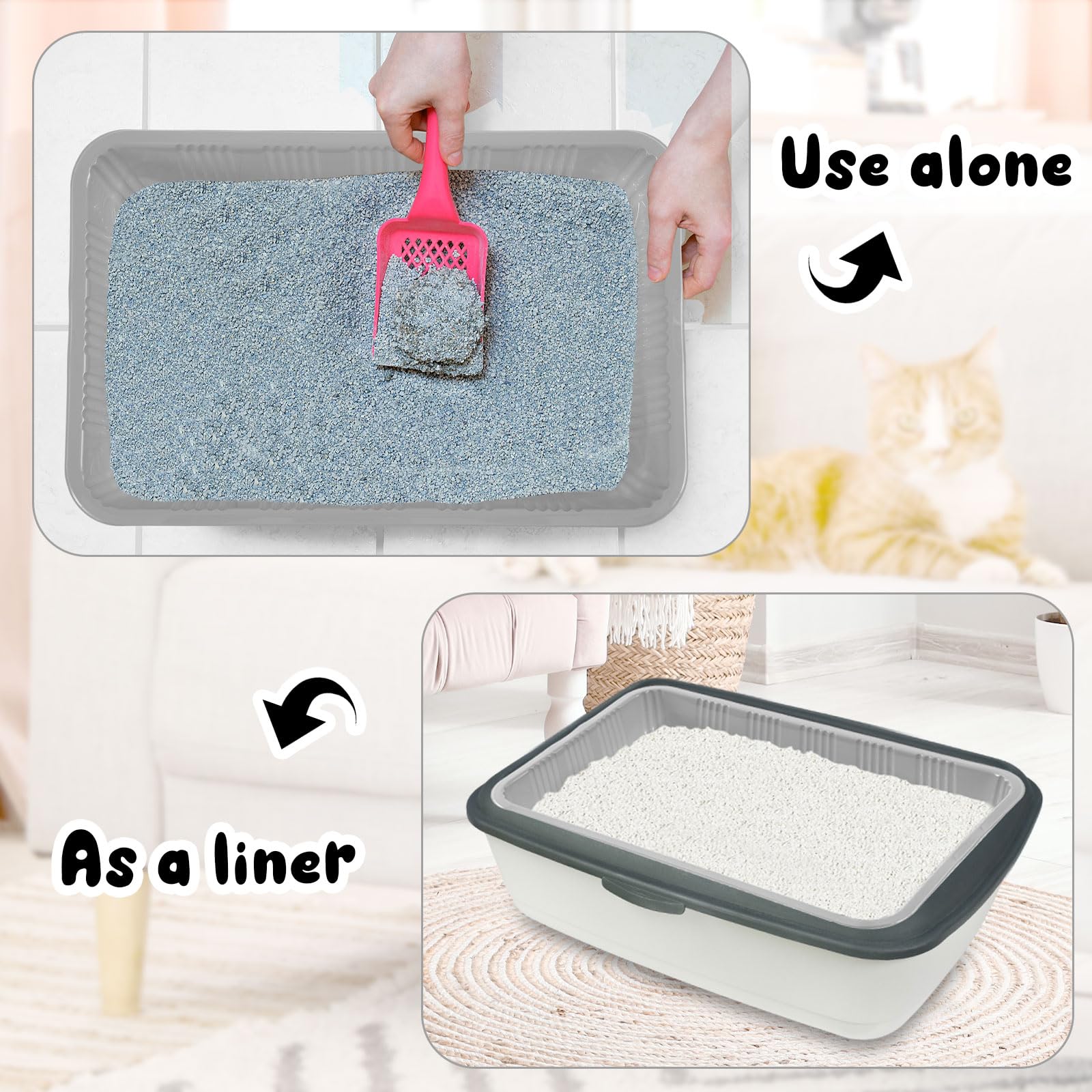 Bandeja Gris Tessco for you, diseño sencillo para cualquier hogar.