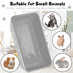 Bandeja Tessco for you de 42.5x26.7x8.7 cm, tamaño ideal para gatos pequeños.