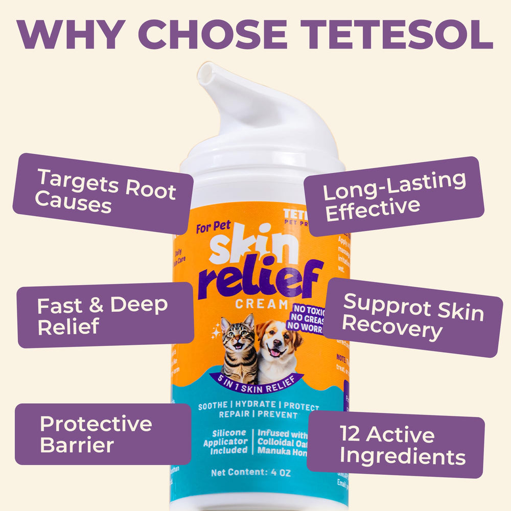 Textura ligera de Tetesol no grasa para uso diario de mascotas.