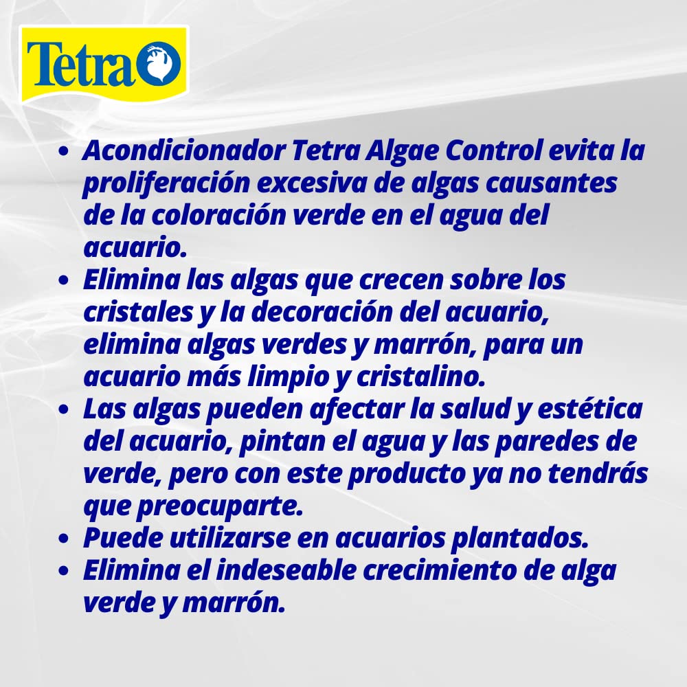 Tetra Algaecontrol: limpieza de algas en superficies de vidrio.